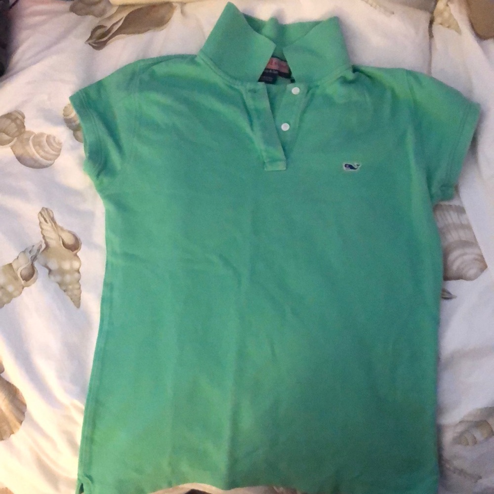 Vineyard Vines XS green polo t shirt
